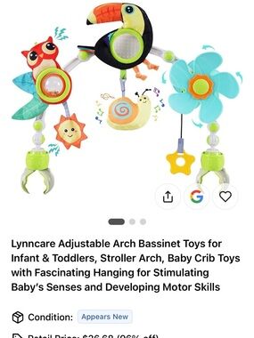 Adjustable Baby Activity Arch - Multicolor